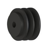 2槽 SPZ 直孔窄V带轮 节径63mm SPZ63-2