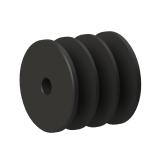 3槽 SPZ 直孔窄V带轮 节径95mm SPZ95-3