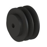 2槽 SPA 直孔窄V带轮 节径112mm SPA112-2