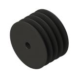 4槽 SPA 直孔窄V带轮 节径71mm SPA71-4