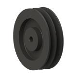 2槽 SPC 直孔窄V带轮 节径220mm SPC220-2