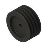 4槽 SPA 直孔窄V带轮 节径112mm SPA112-4