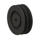 2槽 SPC 直孔窄V带轮 节径180mm SPC180-2