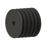 5槽 SPB 直孔窄V带轮 节径100mm SPB100-5