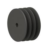 3槽 SPB 直孔窄V带轮 节径63mm SPB63-3