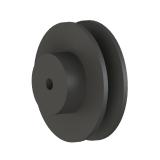 1槽 SPA 直孔窄V带轮 节径125mm SPA125-1