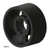 10槽 SPC 窄V带轮 节径590mm SPC590-10