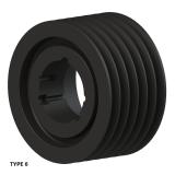 6槽 SPC 窄V带轮 节径280mm SPC280-06