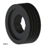 4槽 SPC 窄V带轮 节径200mm SPC200-04