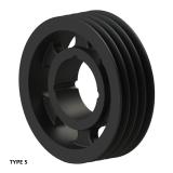 4槽 SPZ 窄V带轮 节径355mm SPZ355-04