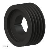 5槽 SPZ 窄V带轮 节径200mm SPZ200-05