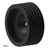 6槽 SPZ 窄V带轮 节径140mm SPZ140-06