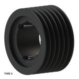 6槽 SPZ 窄V带轮 节径200mm SPZ200-06