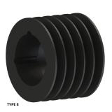 5槽 SPB 窄V带轮 节径132mm SPB132-05