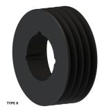 4槽 SPB 窄V带轮 节径90mm SPB90-04