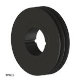 2槽 SPB 窄V带轮 节径185mm SPB185-02