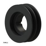 2槽 SPB 窄V带轮 节径170mm SPB170-02