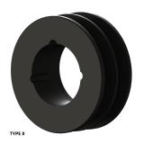 2槽 SPB 窄V带轮 节径100mm SPB100-02