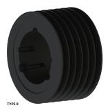 6槽 SPA 窄V带轮 节径112mm SPA112-06