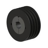 4槽 SPZ 窄V带轮 节径125mm 锥套2012 孔径35mm SPZ125-04-2012-35