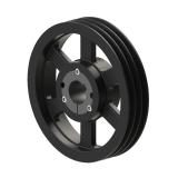 3槽 SPA 窄V带轮 节径400mm 锥套3020 孔径45mm SPA400-03-3020-45