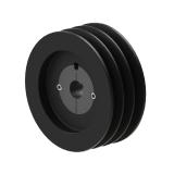 3槽 SPC 窄V带轮 节径224mm 锥套3020 孔径65mm SPC224-03-3020-65