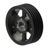 5槽 SPB 窄V带轮 节径500mm 锥套3535 孔径70mm SPB500-05-3535-70