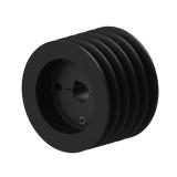 5槽 SPB 窄V带轮 节径170mm 锥套3020 孔径42mm SPB170-05-3020-42