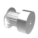 MXL025 20齿 欧标梯形齿直孔同步轮 20-MXL-025