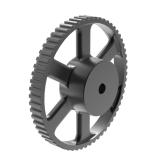 H200 60齿 欧标梯形齿直孔同步轮 60-H-200