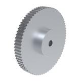 5M25 72齿 欧标HTD圆弧齿直孔同步轮 72-5M-25