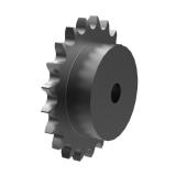 链号03单排21齿B型台式欧标钢件预制孔链轮 03-1B21