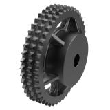 链号10B三排45齿欧标铸件预制孔链轮 10B-3B45