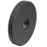 链号16B三排76齿B型台式欧标钢件TB孔链轮  16B-03B76