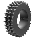 链号08B三排30齿A型台式欧标钢件TB孔链轮 08B-03A30