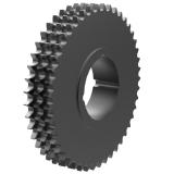 链号12B三排45齿B型台式欧标钢件TB孔链轮 12B-03B45