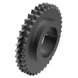 链号10B双排38齿B型台式欧标钢件TB孔链轮 10B-02B38