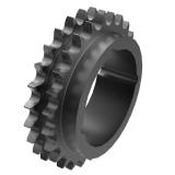 链号12B双排26齿B型台式欧标钢件TB孔链轮 12B-02B26