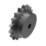 链号081单排18齿B型台式欧标钢件预制孔链轮 081-1B18