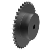 链号12B单排38齿B型台式欧标钢件预制孔链轮 12B-1B38