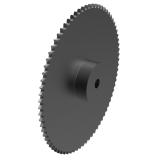 链号04单排76齿B型台式欧标钢件预制孔链轮 04-1B76