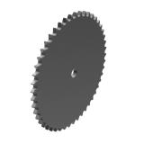 链号081单排49齿A型片式欧标钢件预制孔链轮 081-1A49