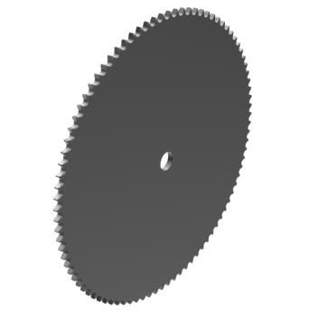 链号08B单排68齿A型片式欧标钢件预制孔链轮 08B-1A68