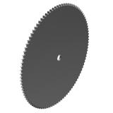 链号06B单排72齿A型片式欧标钢件预制孔链轮 06B-1A72