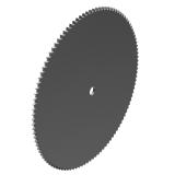 链号05B单排110齿A型片式欧标钢件预制孔链轮 05B-1A110