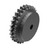 链号32B双排28齿B型台式欧标钢件预制孔链轮 32B-2B28