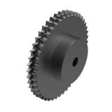 链号10B双排45齿B型台式欧标钢件预制孔链轮 10B-2B45