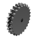 链号32B双排25齿A型片式欧标钢件预制孔链轮 32B-2A25