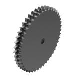 链号16B双排44齿A型片式欧标钢件预制孔链轮 16B-2A44