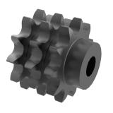 链号24B三排11齿B型台式欧标钢件预制孔链轮 24B-3B11